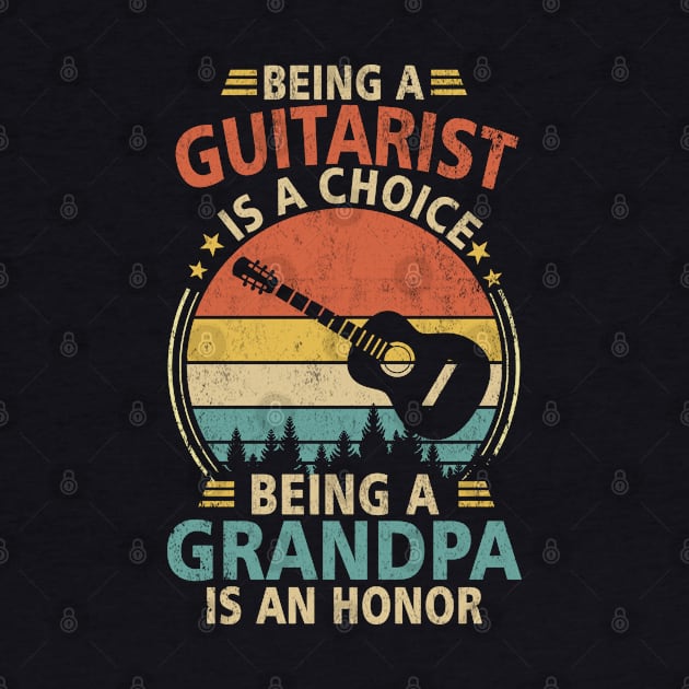 Guitarist Grandpa T-Shirt Guitar Funny Gift Grandpa by Otis Patrick